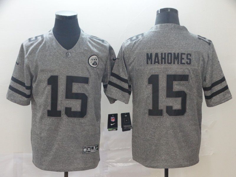 Men Kansas City Chiefs #15 Mahomes Gray Nike Vapor Untouchable Stitched Gridiron Limited NFL Jerseys->kansas city chiefs->NFL Jersey